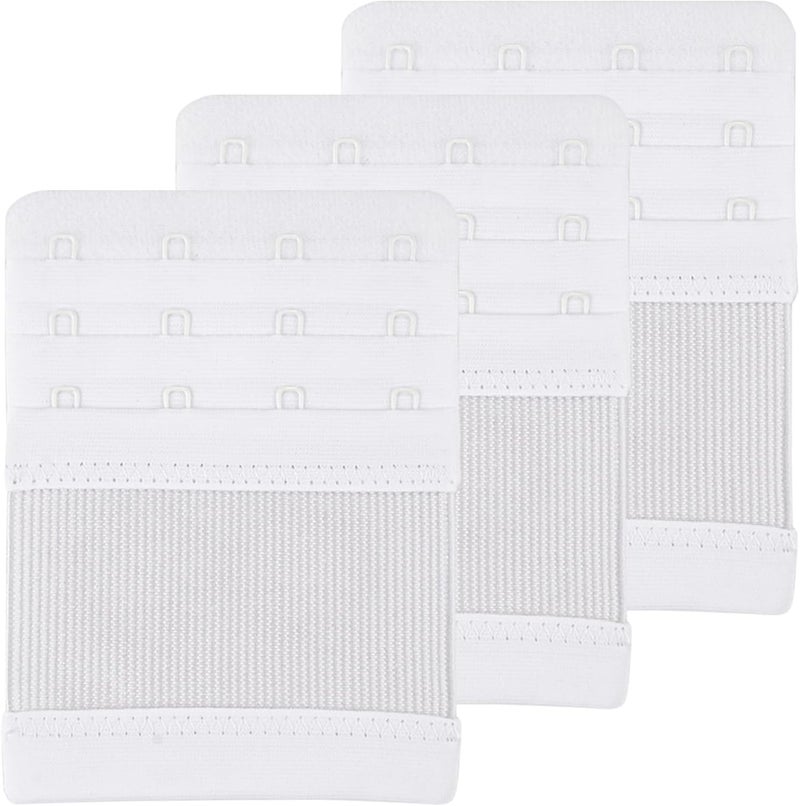 FEUNLEM 4 Hook Bra Extenders for women, Adjustable 4 hook Plus Size Bra Extender (3/4" Spacing) - Image 1